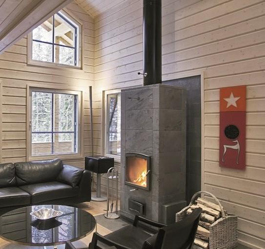 With Siparila planed log panels, you can decorate a surface that looks like real logs.